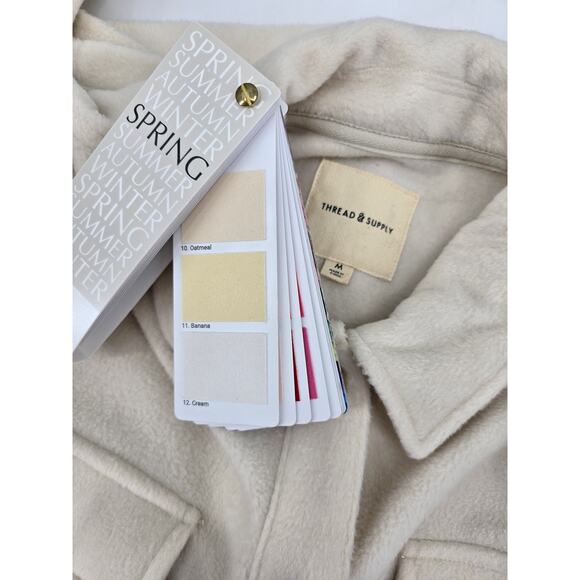 Thread & Supply Auria Shacket – Ecru – Size M - Picture 4 of 6